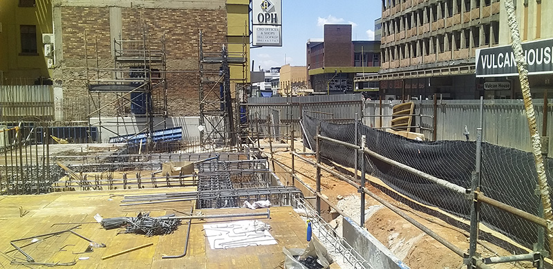 Deep basement excavation and lateral support at 85 Anderson Street